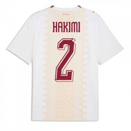 Marokko Achraf Hakimi #2 Vieraspaita MM-kisat 2026 Lyhythihainen
